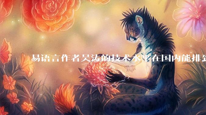 易语言作者吴涛的技术水平在国内能排到什么级别？